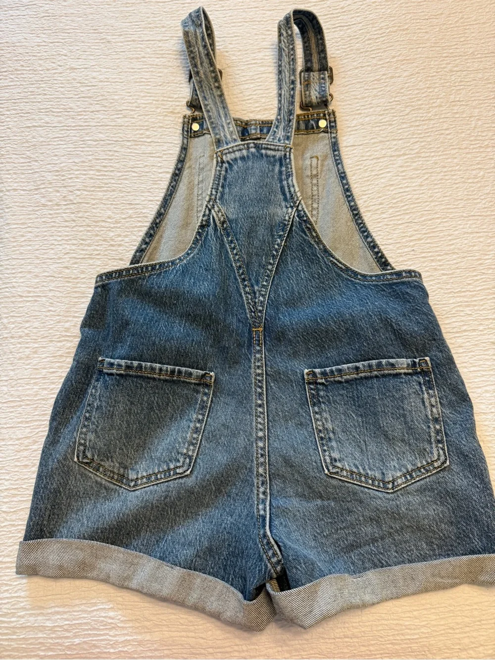 Cat & Jack Blue Denim Short Overalls for Kids